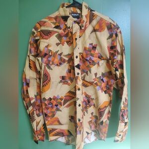 Banjo Men's Multicolor Casual Button Down Shirt